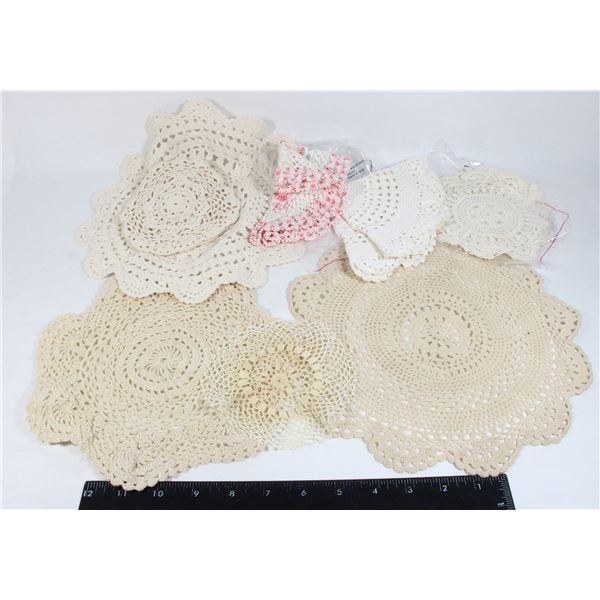 SMALL CROCHET COTTON DOILIES