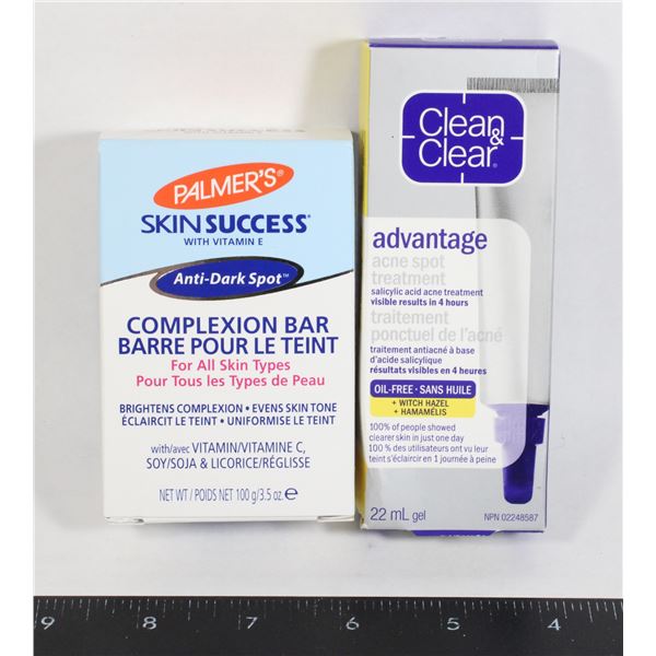 CLEAN&CLEAR SPOT TREATMENT/PALMERS COMPLEXION BAR