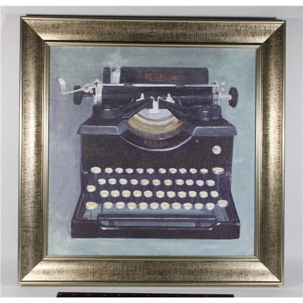 FRAMED TYPEWRITER ART