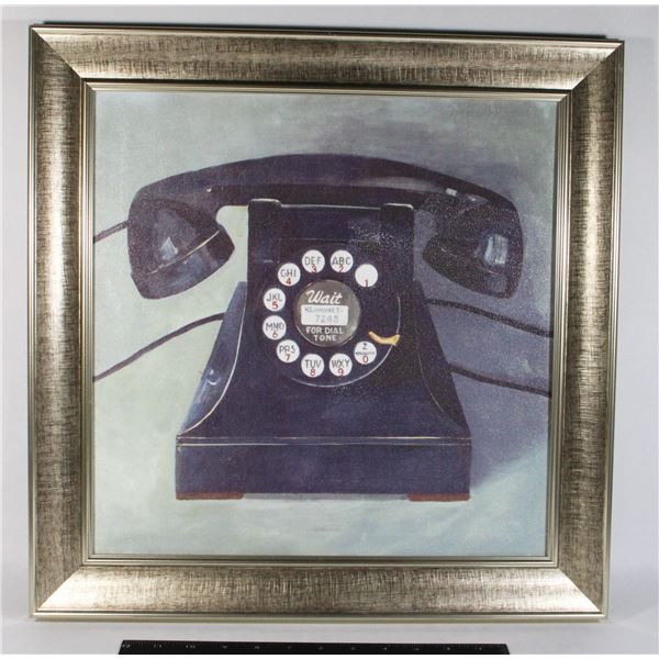 FRAMED TELEPHONE ART