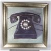 Image 1 : FRAMED TELEPHONE ART