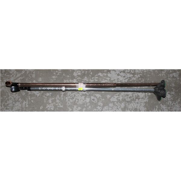 2 WALKING CANES METAL
