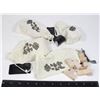 Image 1 : FOUR WOODEN BLOCK PUZZLES IN CLOTH BAGS