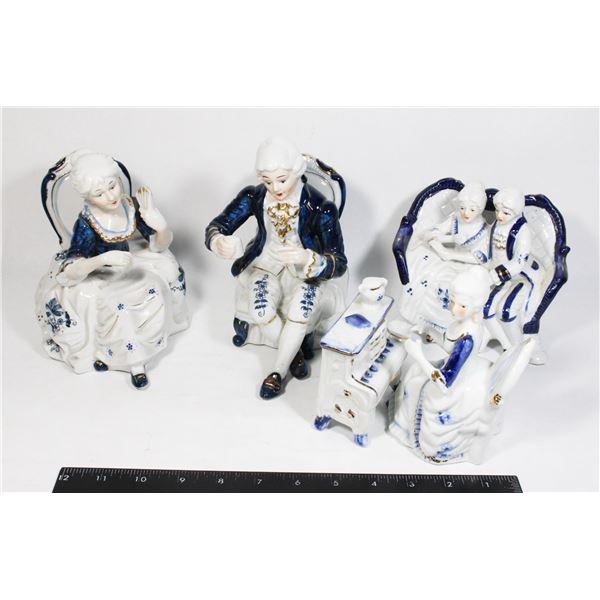 VINTAGE VICTORIAN-ERA PORCELAIN FIGURINES