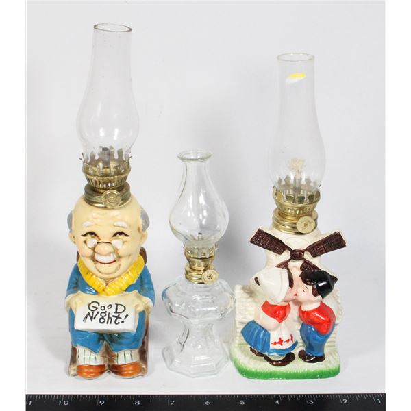 VINTAGE OIL/KEROSINE LAMPS