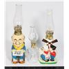 Image 1 : VINTAGE OIL/KEROSINE LAMPS