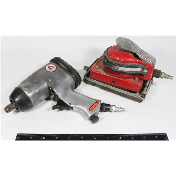 ALLTRADE IMPACT WRENCH AND UNBRANDED AIR SANDER