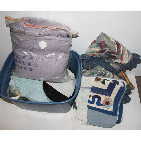 MISC BLANKETS, TOWELS, PILLOW...