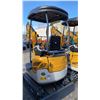 Image 3 : SDLANCH SDLE20 YELLOW DIESEL POWERED RUBBER TRACK MINI EXCAVATOR WITH ATTACHED