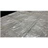 Image 2 : STACK OF 50 WHITE 95"L X 37"W INDUSTRIAL CORRUGATED METAL ROOF / WALL SHEETING