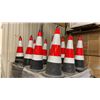 Image 2 : PALLET OF 250 RED REFLECTIVE COMMERCIAL INDUSTRIAL TRAFFIC CONES