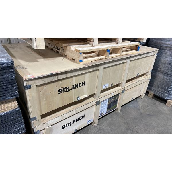 SDLANCH SDLG1220F 12' X 20' ALL META HIGH END GALVANIZED LIVESTOCK ENCLOSURE *IN WOODEN CRATE*