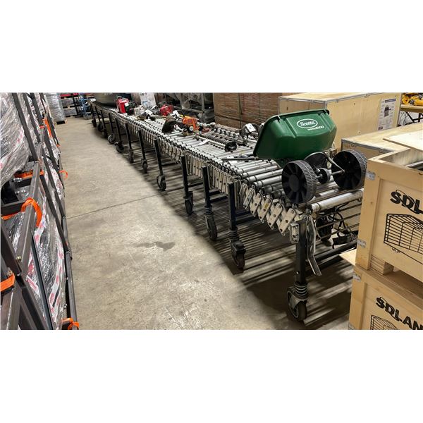 BEST FLEX 1.9 POWER MOBILE ELECTRIC INDUSTRIAL POWERED EXPANDABLE LOADING ROLLER CONVEYOR UNIT