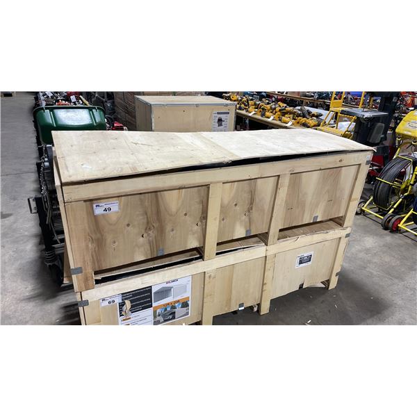 SDLANCH SDLC1220FT 12' X 20' ALL STEEL HIGH END CARPORT W/ ENCLOSED SIDE WALLS *IN WOODEN CRATE*