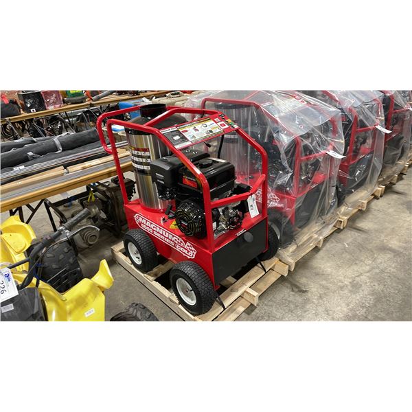 MAGNUM 4000 SERIES DIESEL / GAS MOBILE HOT WATER PRESSURE WASHER WITH HOSE & WAND