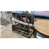 Image 1 : TWO MOBILE INDUSTRIAL CARTS WITH HAND TRUCK, EXTENSION LADDER AND MICHELIN 11R 22.5 TRUCK TIRE