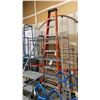 Image 1 : ORANGE WERNER 12FT FIBERGLASS STEP LADDER