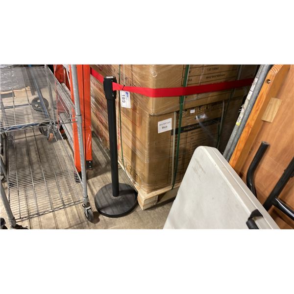 RETRACTABLE BELT BARRIER