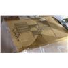 Image 2 : TWO CHAIRS AND TABLE OUTDOOR PATIO SET IN BROWN PATINA  *1 SET (3PCS)*