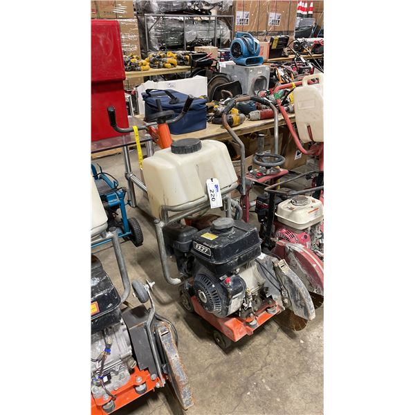 HUSQVARNA FS 30 COMMERCIAL GAS POWERED SUBARU EX 27 WALK BEHIND CEMENT CUTTING SAW