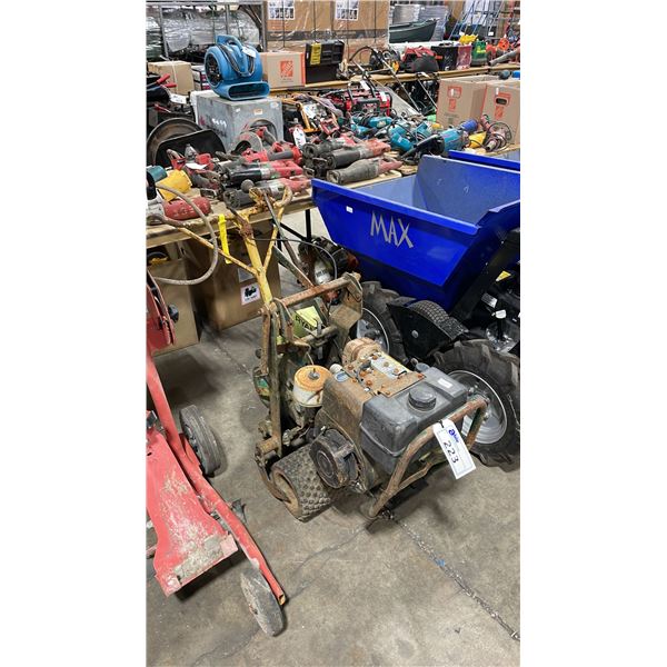 RYAN / CUSHMAN COMMERCIAL GAS POWERED WALK BEHIND SOD CUTTER