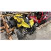Image 1 : SUZUKI YELLOW GAS POWERED MINI ATV MOTORCYCLE