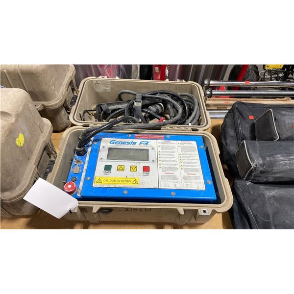 IPEX GENESIS F3 ELECTROFUSION PROCESSOR IN DURABLE, SHOCK RESISTANT, SPLASH PROOF HARD-SHELL CASE