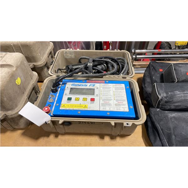 IPEX GENESIS F3 ELECTROFUSION PROCESSOR IN DURABLE, SHOCK RESISTANT, SPLASH PROOF HARD-SHELL CASE