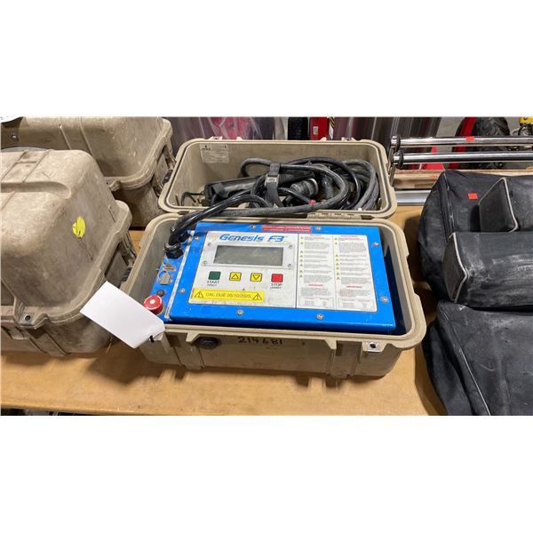 IPEX GENESIS F3 ELECTROFUSION PROCESSOR IN DURABLE, SHOCK RESISTANT, SPLASH PROOF HARD-SHELL CASE