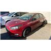 Image 1 : 2016 FORD FOCUS SE, 4DRSD, RED, VIN 1FADP3F25GL342095,