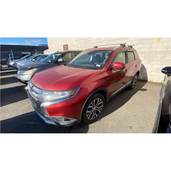 2016 MITSUBISHI OUTLANDER S-AWC, 4DRSW, RED, VIN JA4JZ4AX1GZ610826,