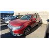 Image 1 : 2016 MITSUBISHI OUTLANDER S-AWC, 4DRSW, RED, VIN JA4JZ4AX1GZ610826,