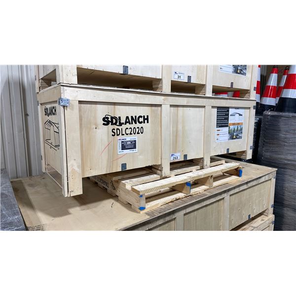 SDLANCH SDLC2020FT 20' X 20' ALL STEEL HIGH END CARPORT W/ OPEN SIDE WALLS *IN WOODEN CRATE*