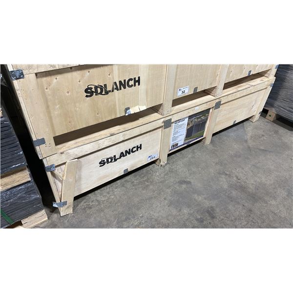 SDLANCH SDLG1220F 12' X 20' ALL META HIGH END GALVANIZED LIVESTOCK ENCLOSURE *IN WOODEN CRATE*