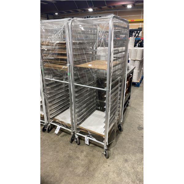 20 TIER MOBILE SHEET PAN RACK WITH COVER