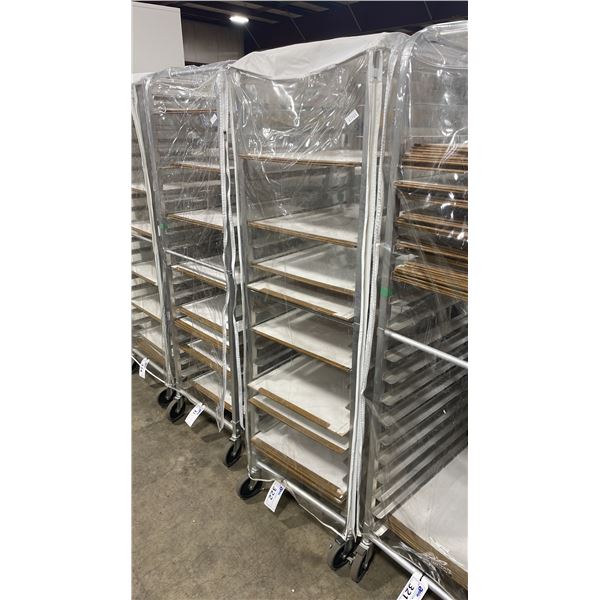 20 TIER MOBILE SHEET PAN RACK WITH COVER
