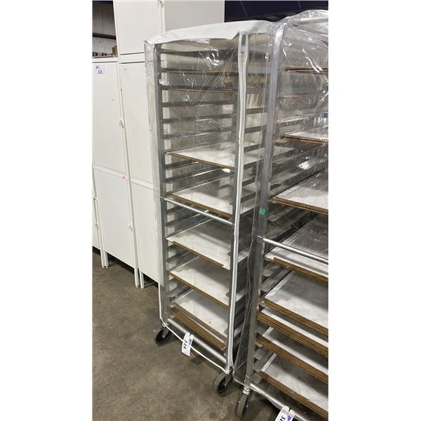 20 TIER MOBILE SHEET PAN RACK WITH COVER