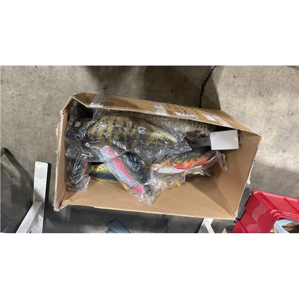 BOX OF ASSORTED FISH PILLOWS