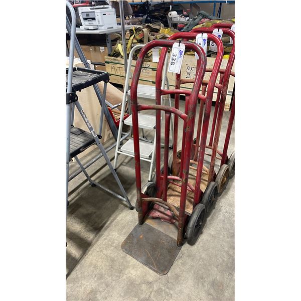 RED INDUSTRIAL STEEL HAND TRUCK