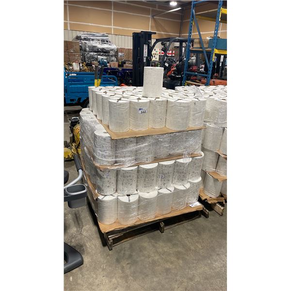 PALLET OF RAW MUSLIN FABRIC ROLLS