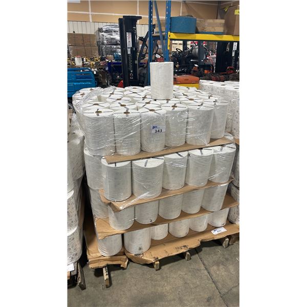 PALLET OF RAW MUSLIN FABRIC ROLLS