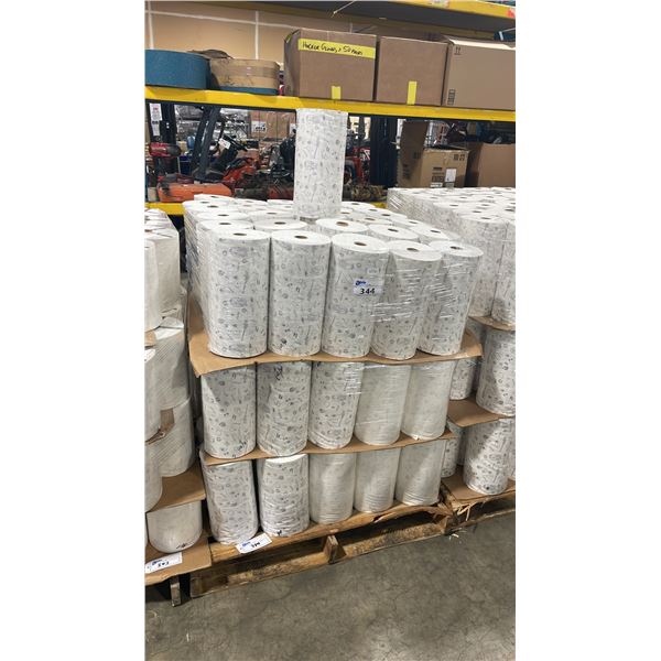 PALLET OF RAW MUSLIN FABRIC ROLLS