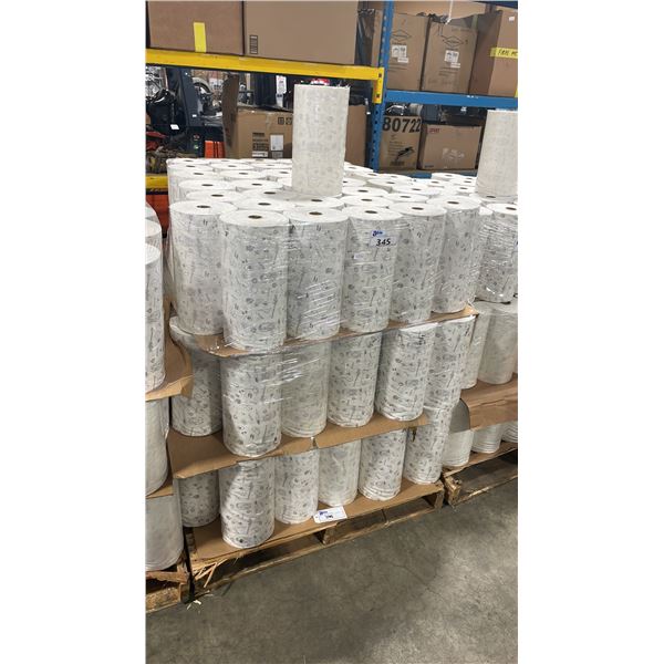 PALLET OF RAW MUSLIN FABRIC ROLLS
