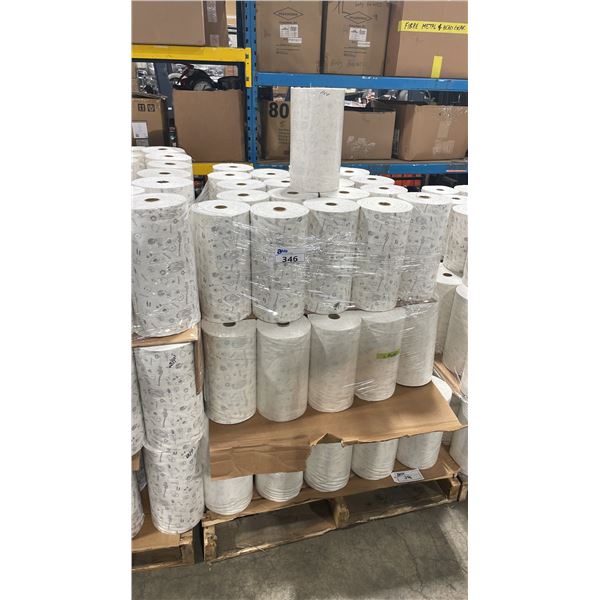 PALLET OF RAW MUSLIN FABRIC ROLLS