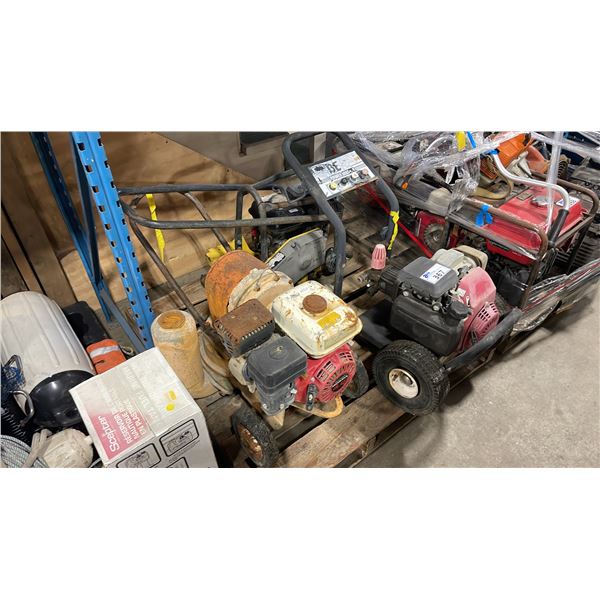 3 GAS POWERED TOOLS; BE PRESSURE WASHER, WACKER CENTRIFUGAL PUMP AND BOMAG VIBRATING COMPACTOR
