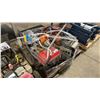 Image 1 : PALLET OF ASSORTED TOOLS INCLUDING; HONDA GENERATORS/PUMPS, STIHL CHAIN, WEED WHACKER AND MORE