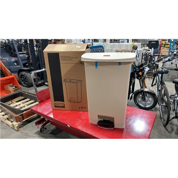 RUBBERMAID COMMERCIAL SLIMJIM STEP-ON WASTE RECEPTACLE *IN BOX*