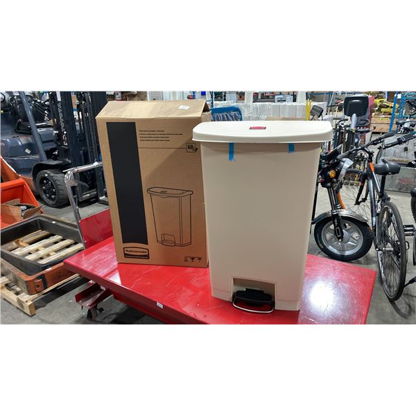 RUBBERMAID COMMERCIAL SLIMJIM STEP-ON WASTE RECEPTACLE *IN BOX*