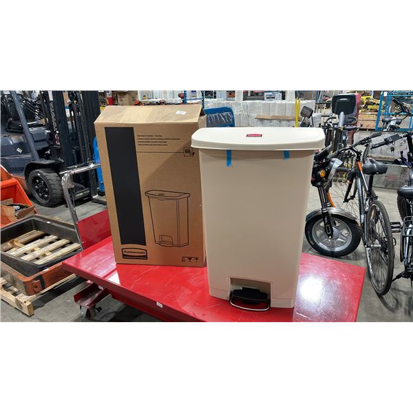 RUBBERMAID COMMERCIAL SLIMJIM STEP-ON WASTE RECEPTACLE *IN BOX*