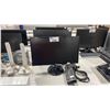 Image 1 : 2 LG PC MONITORS, 1 SAMSUNG PC MONITOR AND BESTEK 8 PLUG AND USB POWERBAR